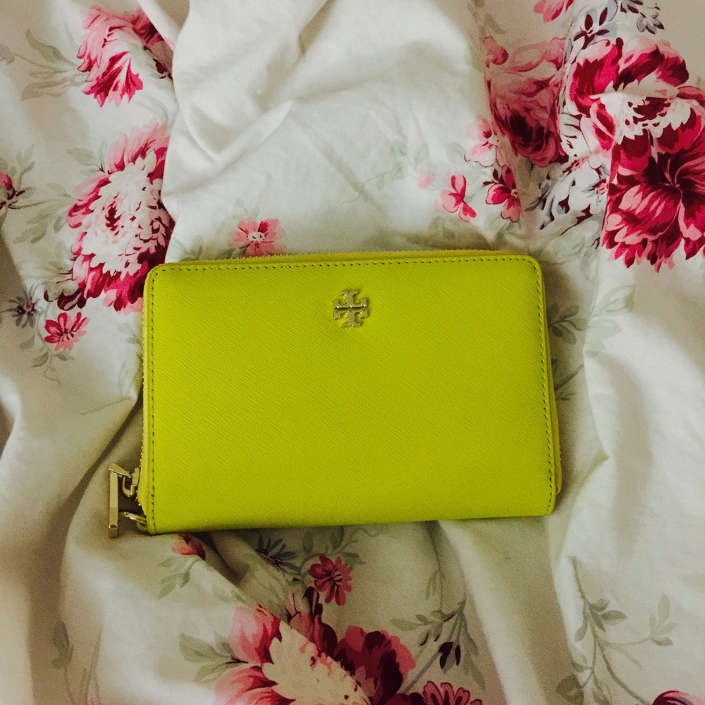Tory Burch Yellow Wallet